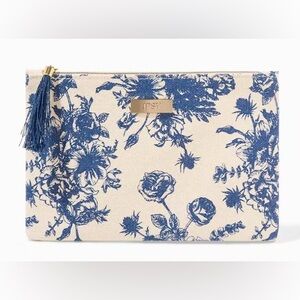 NWT | IPSY | Canvas Floral Print Makeup/Cosmetic Glam Bag